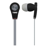 Naxa  Isolation Earphones with Flat-Ribbon Cable-Grey