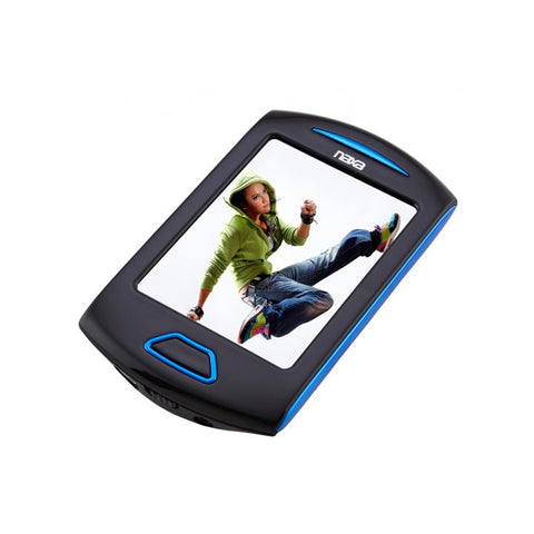 Naxa Portable Media Player W/ 2.8" Touch Screen, Built-In 4GB Flash Memory MP3 Player-Blue