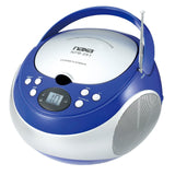 Naxa Portable CD Player with AM/FM Stereo Radio- Blue