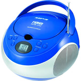 Naxa Portable MP3/CD Player with AM/FM Stereo Radio- Blue