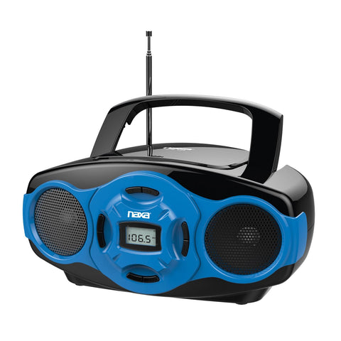 Naxa MP3/CD Mini Boombox and USB Player- Blue