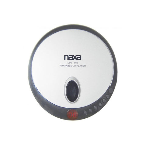 Naxa Slim Personal Compact Disc Player-Black