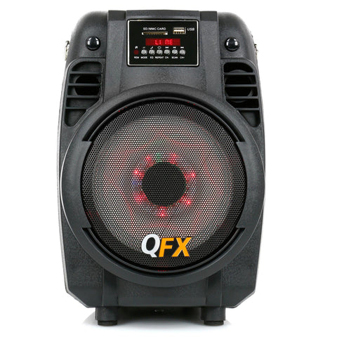 QFX Portable Tailgate Speaker with Lights