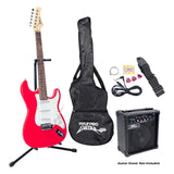 Beginner Electric Guitar Package- Red