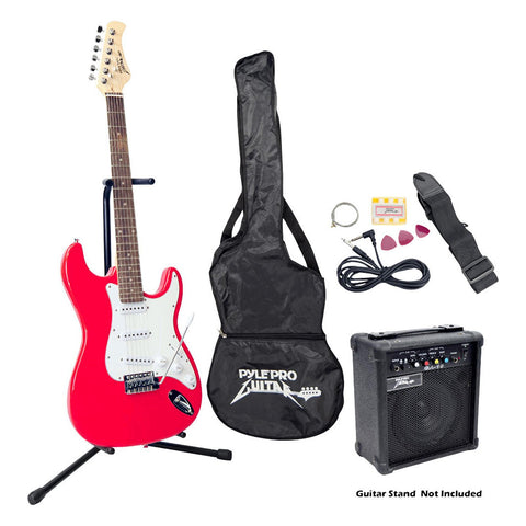 Beginner Electric Guitar Package- Red