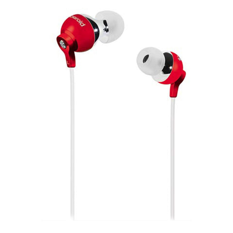 Polaroid PEP25RED PEBBLE Stereo In-Ear Headphones (Red)