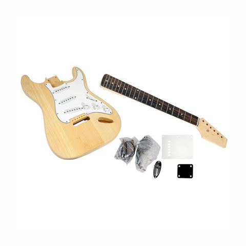 Pyle's Unfinished Strat Electric Guitar Kit - You Build The Guitar