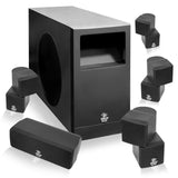 Pyle 5.1 Home Theater Passive Audio System Four Satellite, Center Channel &amp; 10''Subwoofer