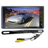 Pyle - PLCM9200 - 9.2'' TFT/LCD Mirror Monitor with License Plate Mount Rearview Backup Color Camera