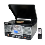 Pyle Retro Style Turntable with CD/Radio/USB/SD/MP3/WMA and Vinyl-to-MP3 Encoding