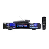 Pyle 2000 Watts Hybrid Pre-Amplifier with AM-FM Tuner/USB/Dual Wireless Mic