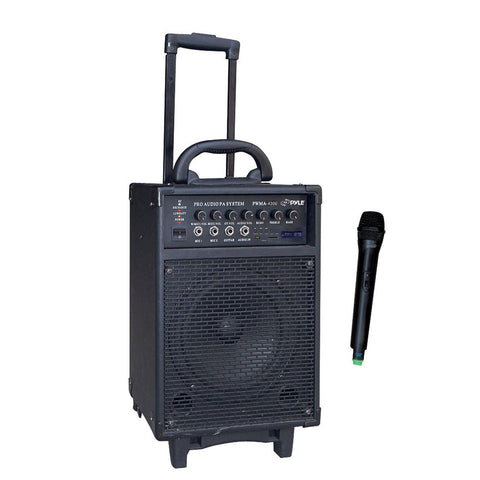 Pyle 300 Watt Wireless Rechargeable Portable PA System With FM/USB/SD and More