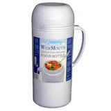 Brentwood 1.0L Wide Mouth Mouth Glass Vacuum/Foam Insulated Food Thermos