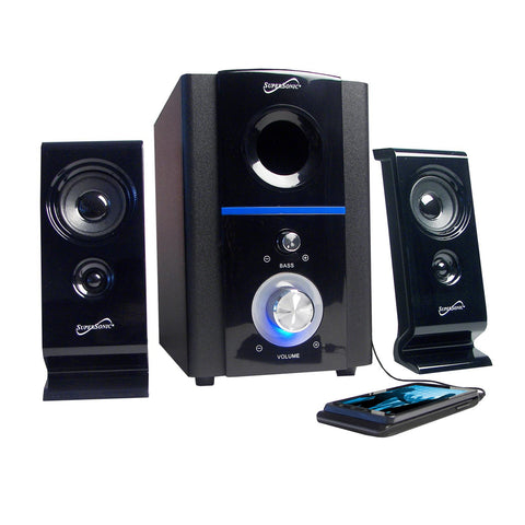 Supersonic 2.1 Multimedia Speaker System with USB/SD Inputs