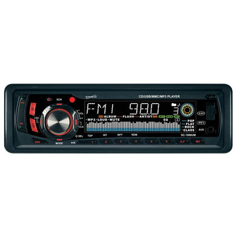Supersonic Mp3/Cd Receiver With Am/Fm Radio, Usb/Sd Inputs, Aux In &amp; Detachable Panel
