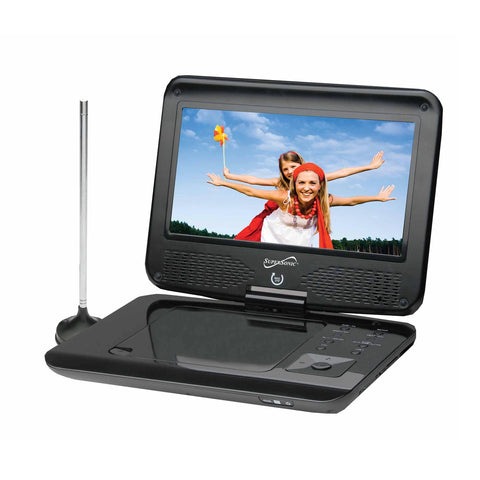 Supersonic SC-259 9&rdquo; TFT Portable DVD/CD/MP3 Player with TV Tuner, USB &amp; SD Card Slot