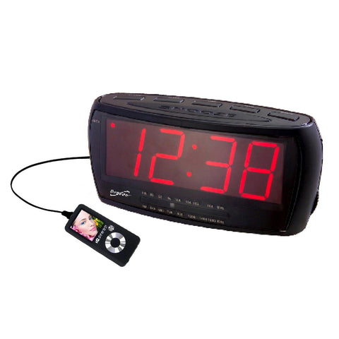 Supersonic Digital Jumbo Alarm Clock with AM/FM Radio