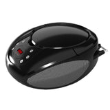 Supersonic Portable CD Player with AUX Input and AM/FM Radio-Black