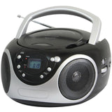 Supersonic Portable Audio System CD Player with AUX Input and AM/FM Radio- Black