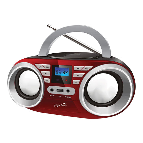 Portable Audio System-Black MP3/CDPlayer