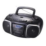 Supersonic MP3/CD Player with USB/AUX Inputs, Cassette Recorder &amp; AM/FM Radio