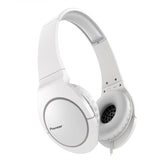 Pioneer Fully-Enclosed Dynamic Headphones with Powerful Bass (White) - Reconditioned