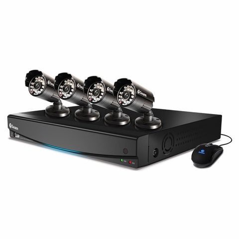 Swann 1000 4-Channel D1 DVR With 500GB Hard Disk Drive and 4 Cameras At 600 Tvl