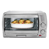 Oster 6-Slice Large Capacity Toaster Oven, Brushed Stainless Steel - Reconditioned