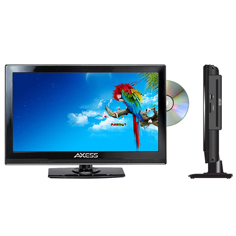 Axess 13.3" LED AC/DC TV with DVD Player Full HD with HDMI, SD card reader and USB