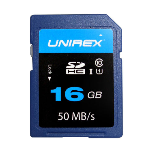 Unirex SDHC Card 16GB Class 10 (UHS-1) Memory Card
