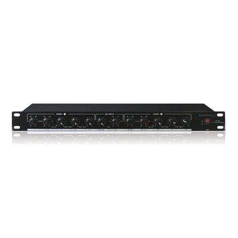 Technical Pro 3 Way Crossover with Subwoofer Output- Black